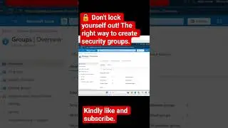 Learn to create security group in entra id