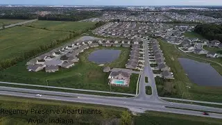 Regency Preserve Apartment Home Complex Drone Tour - Avon, Indiana
