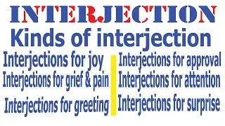 What is a interjection & Types with examples? What is the importance of using interjection?