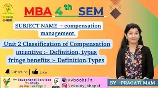 MBA 4SEM SUB- compensation management UNIT2 Classification of Compensation incentive