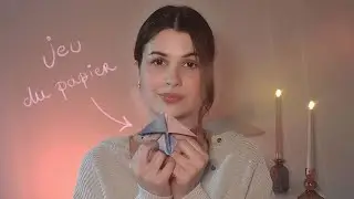 ASMR Fr - Détendez-vous avec le jeu du papier!!! (Soft-spoken, bruits de papier & tapping)