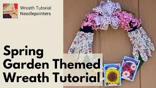 Spring Garden Themed Wreath tutorial