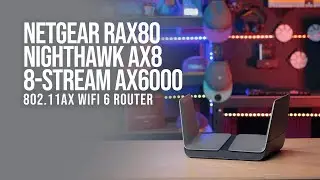 Netgear RAX80 Nighthawk AX8 8-Stream AX6000 802.11ax WIFI 6 Router