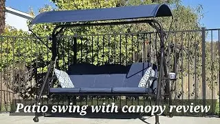 Patio Swing with Canopy