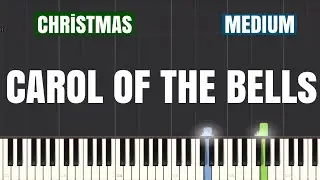 Christmas - Carol Of The Bells Piano Tutorial | Medium