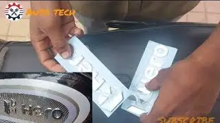 hero 3d logo install ( splendor plus)