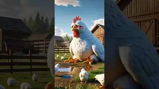 The story of the farmer, the hen, the pigeon and the hen's chicks #ai #story #farmer #hen #pigeon