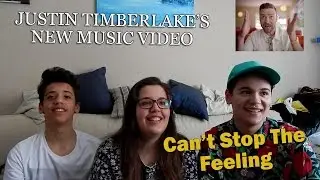 Reaction to Justin Timberlake: CAN'T STOP THE FEELING! Official Music Video - SiblingsReact