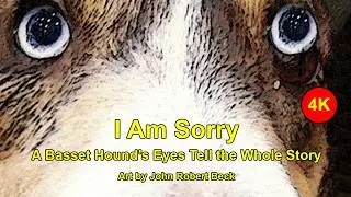 Sad Basset Hound Dog Art  I Am Sorry  4K Ultra HD