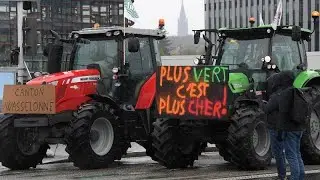 Tractor protest in Strasbourg over new EU agriculture proposals