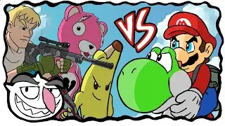 Super Mario VS Fortnite