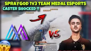 Hydra Spraygod 1v3 Team Medal Esports 🥰 Caster Shocked 😳😱 | Hydra Gamer