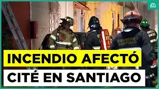 Gran incendio afectó cité en Santiago: más de 30 personas fueron evacuadas