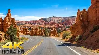 Zion Canyon to Bryce Canyon National Park Utah Scenic Drive and Aerials