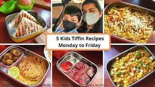 5 kids Tiffin Recipes | Maggi | Sandwich | Latest | Food For Foodies