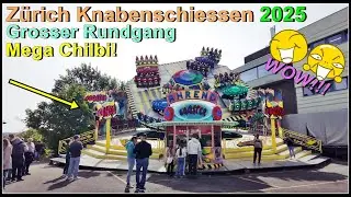 Zürich Knabenschiessen 2025 - Super Chilbi beim Albisgüetli! Grosser Rundgang über das Festgelände!
