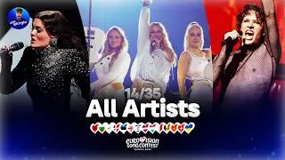 Eurovision 2026: All Artists so far (14/35)