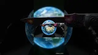 Cutting the Planet Earth?! 🌍🔪 | Mesmerizing Crystal Slice ASMR (4K) #shorts