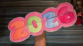 Creative Front Page Idea for 2026#trendingreels #watercolor #cards #drawing #artist #subscribeart