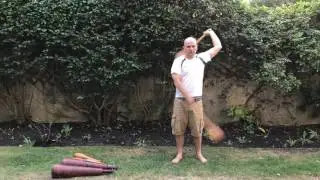 Indian Club Swinging London - Large Tear Drop Clubs Practice