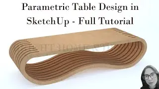 Создайте индивидуальный параметрический центральный столик в SketchUp с помощью этих простых шаго...