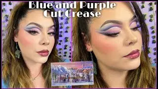 BLUE AND PURPLE CUT CREASE | NOMAD COSMETICS CHAMONIX APRES-SKI PALETTE