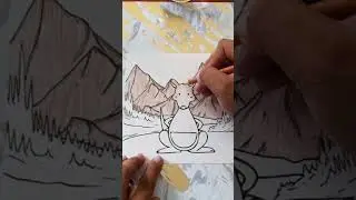 Kangaroo (coloring page EP1) #coloringpages #watercolor #waterpainting #color #kangaroo  #lunascraft