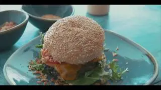 Scharfer Burger mit Risso Sauce 