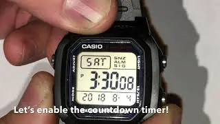 Enabling Casio W800-H countdown timer