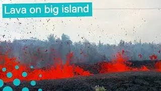 River of Lava Flows Through Hawaii's Leilani Avenue