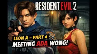 Resident Evil 2 Classic (PS1) | Прохождение игры Leon A Story, часть 4, встреча с Адой Вонг