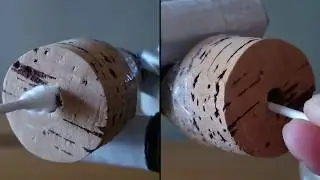ASMR - ふわふわ綿棒と梵天で出し入れするコルク耳かき (両耳同時ver.)