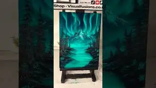 Captivating the Northern Lights ! Oil painting 626 - Prints available at my website !