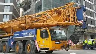 Desmontaje grua torre liebherr 100lc por sancho toro sur y eurogruas. Liebherr ltm 1250 6.1