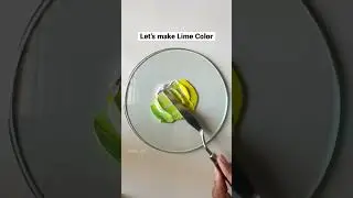 Let&rsquo;s make Lime Color | Paint Mixing | Color Mixing | Painting Basics | QuinnsArte | #shorts #art