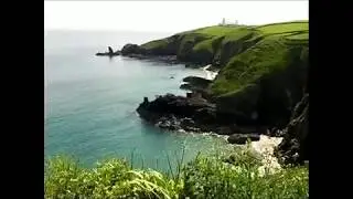 Lizard point and Codgwith Cove in Cornwall, England