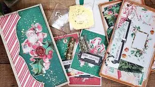 Some Ideas to use up the Leftover Christmas Album Scraps