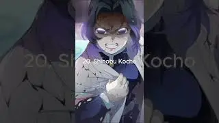 Strogest characters in KNY - Solo Queen #anime #demonslayer #shorts