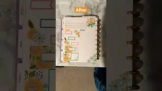 Daily Planner Page 52 - Before and After #shorts