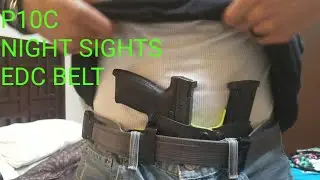 Night Fision Night Sights & Blue Alpha Gear EDC Belt