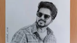 Master vijay pencil drawing                 #master #vijay #thalapathy rahul ovm