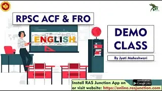 Demo Class on English for RPSC ACF/FRO- Paper-2 (by Jyoti Maheshwari Mam)