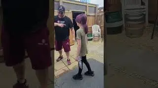 Kids Self Defence Options: How to get away froma rear choke / potential kidnapping from the rear pt2