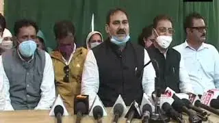 LJP Youth Leader and National Spokesperson Sanjay Saraf Presser at Press club Srinagar on Drug Mafia