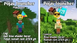 Tutorial cara bermain pojav Louncher menggunakan shader terberat 😎 #minecraft