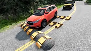 Mobil Truk vs Speed bumps part 425 beamng drive live 11
