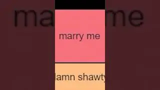 Marry me