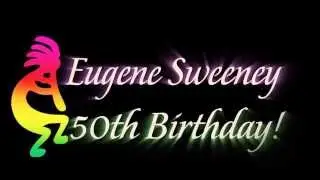 Eugene Sweeney 50th dance floor projection
