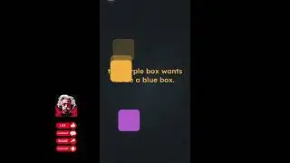Game is Hard level 42 The purple box wants to be a blue box Walkthrough Solution