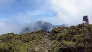 Halemau'u trail and the summit at Haleakala National Park in Maui